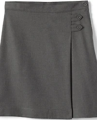 Lands' End Big Girls Plus School Uniform Solid A-line Skirt Below the Knee