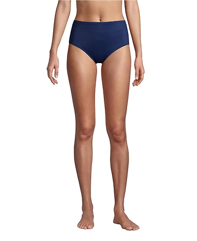 Lands' End Women's Tummy Control High Waisted Bikini Swim Bottoms