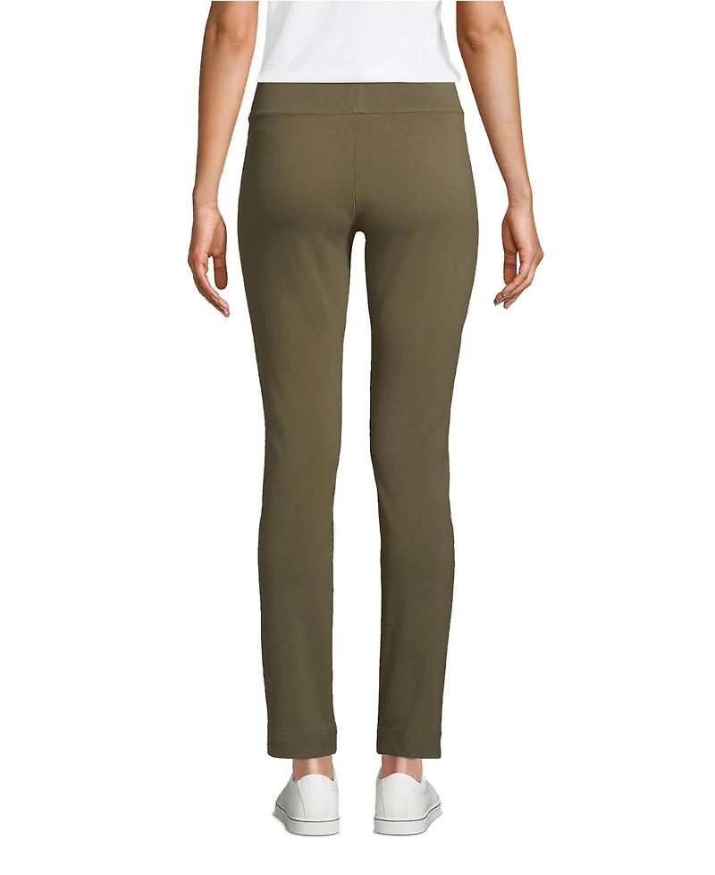 Lands' End Women's Starfish Mid Rise Slim Leg Pants