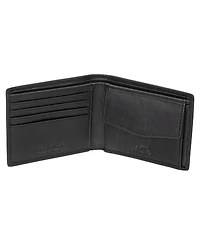 Mancini Men's Buffalo Rfid Secure Wallet with Coin Pocket
