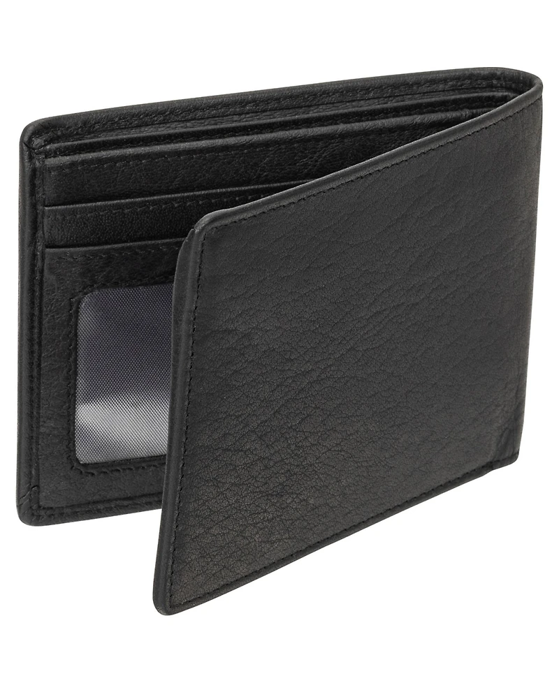 Mancini Men's Buffalo Rfid Secure Billfold Wallet