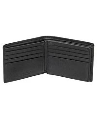 Mancini Men's Buffalo Rfid Secure Center Wing Wallet with Coin Pocket