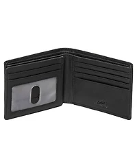 Mancini Men's Buffalo Rfid Secure Center Wing Billfold Wallet