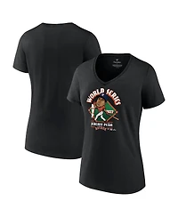 Women's Fanatics Jeremy Pena Black Houston Astros 2022 World Series Champions Mvp Plus Name and Number T-shirt