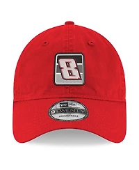 Men's New Era Scarlet Kyle Busch 9TWENTY Side Patch Adjustable Hat