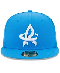 Men's New Era Blue Rocket City Trash Pandas Authentic Collection Alternate Logo 59FIFTY Fitted Hat