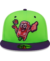 Men's New Era Green Beloit Sky Carp Copa De La Diversion 59FIFTY Fitted Hat