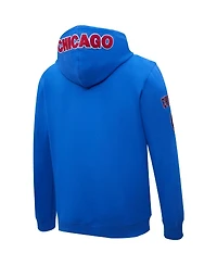 Men's Royal Chicago Cubs Pro Standard Logo Pullover Hoodie