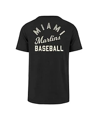 Men's '47 Brand Black Miami Marlins Turn Back Franklin T-shirt