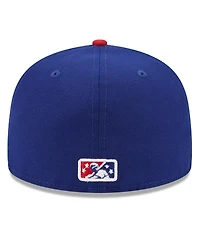 Men's New Era Blue Oklahoma City Dodgers Authentic Collection Alternate Logo 59FIFTY Fitted Hat