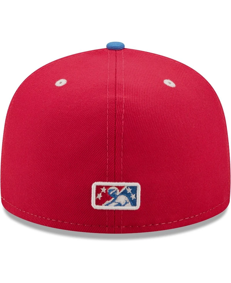 Men's New Era White, Blue Ranas De Rio Copa La Diversion 59FIFTY Fitted Hat