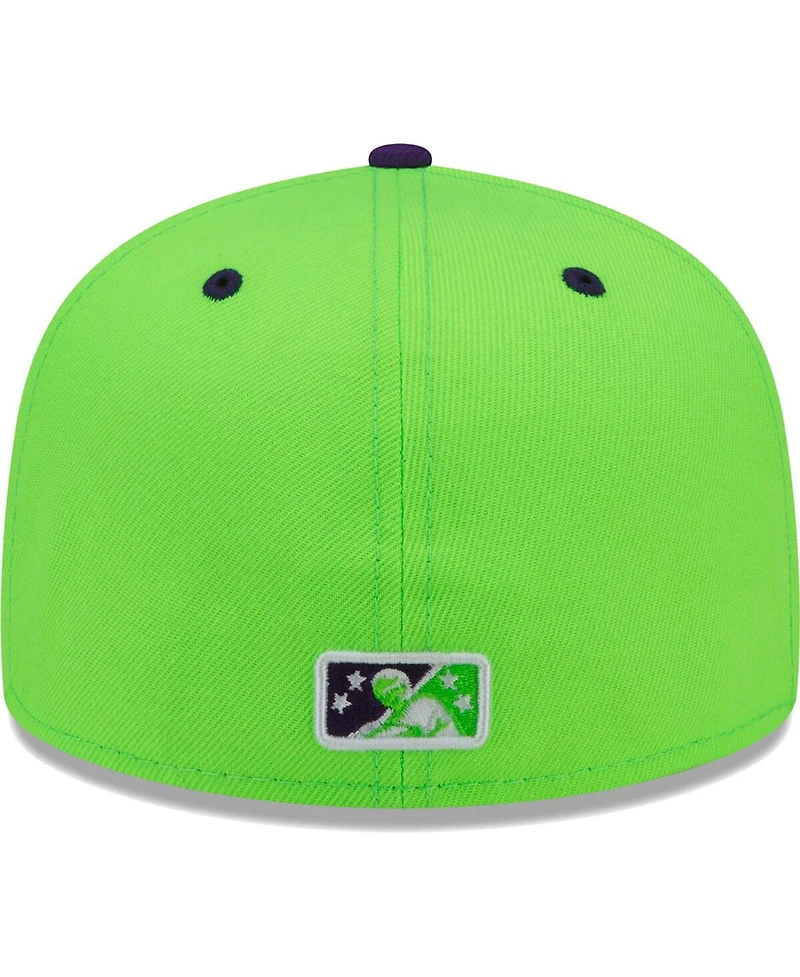 Men's New Era Green Beloit Sky Carp Copa De La Diversion 59FIFTY Fitted Hat