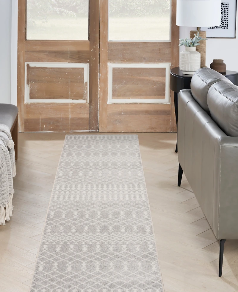 Nourison Home Astra Machine Washable ASW10 2'2" x 10' Runner Area Rug