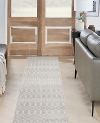 Nourison Home Astra Machine Washable ASW10 2'2" x 10' Runner Area Rug