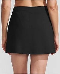 Lands' End Women's Petite Tummy Control Swim Skirt Bottoms