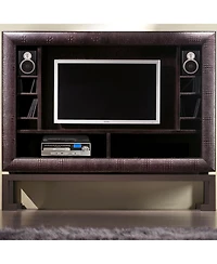 Trexonic 3-Speed Vinyl Turntable Home Stereo System with Cd Player, Dual Cassette Player, Bluetooth, Fm Radio & Usb/Sd Recording and Wired Speakers