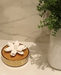 Vivience Hemispheric Shaped Diffuser with Flower, 'Lily of the Valley' Aroma