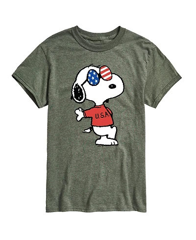 Airwaves Men's Peanuts Americana Short Sleeves T-shirt