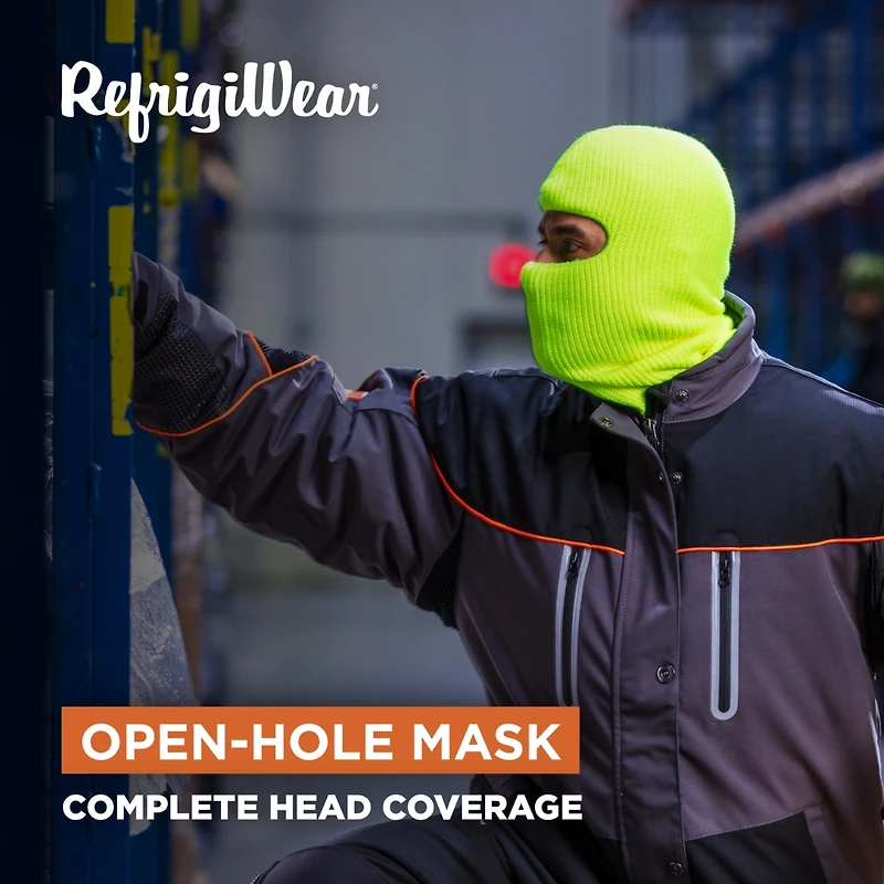 RefrigiWear Men's Open Hole Face Mask - Breathable, Flexible, and Warm Winter Cover