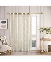 Ricardo Sheer Leaf Rod Pocket With Back Tab Patio Curtain Panel 104"W x 84"L
