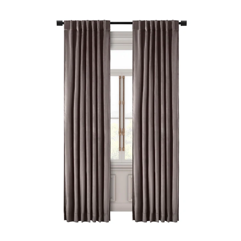 Ricardo Premium Velvet Rod Pocket With Back Tabs Panel Curtain 50"W x 96"L