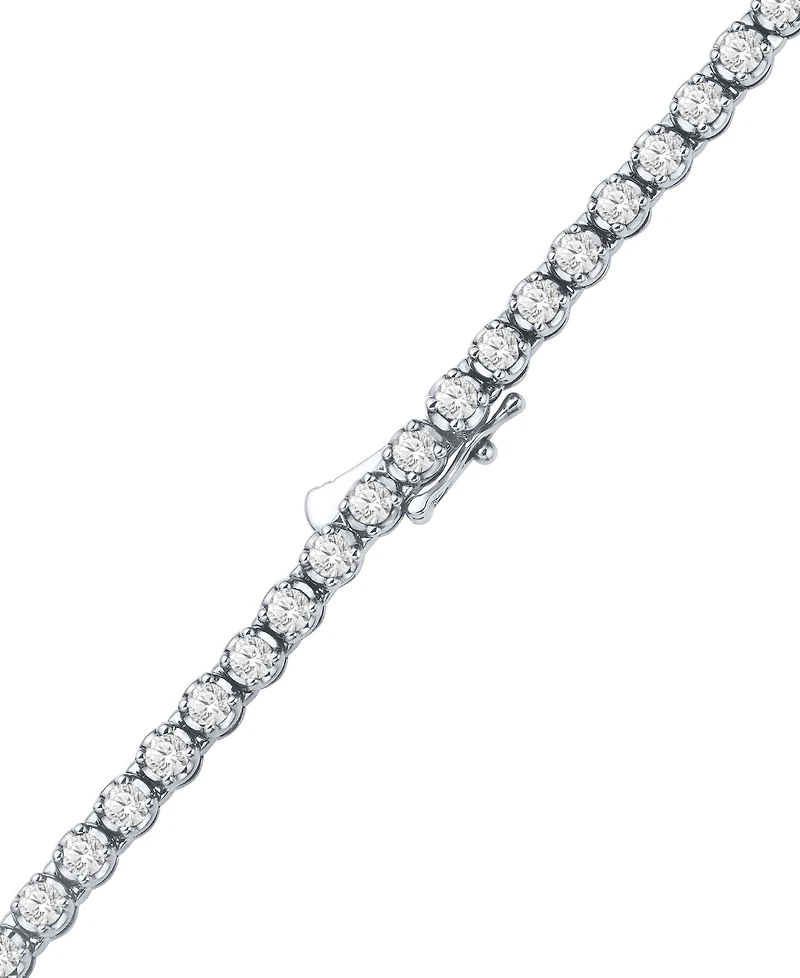Men's Diamond 22" Link Necklace (10 ct. t.w.) in 10k White Gold