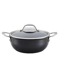 Anolon X Hybrid Nonstick Aluminum 4 Qt Casserole Pan With Lid