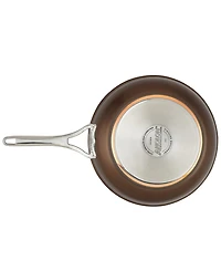 Anolon Nouvelle Copper Luxe Hard-Anodized Nonstick Frying Pan Set, 2-Piece, Sable
