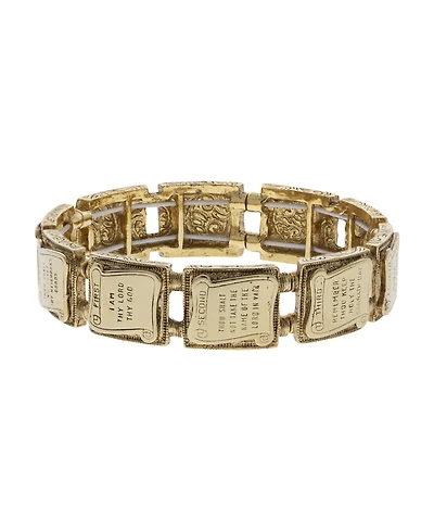 Symbols of Faith Ten Commandments Stretch Bracelet