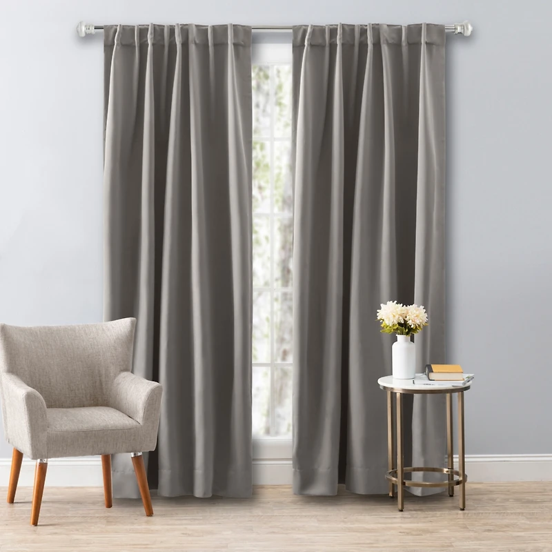 Ricardo Ultimate Black-Out 2-Way Pocket Curtain Panel 56"W x 72"L