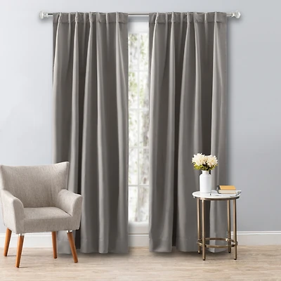 Ricardo Ultimate Black-Out 2-Way Pocket Curtain Panel 56"W x 72"L