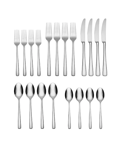 Oneida Doublet 20 Piece Everyday Flatware Set, Service For 4