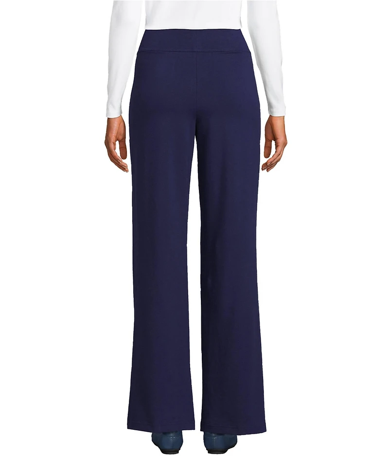 Lands' End Women's Petite Starfish High Rise Wide Leg Pants