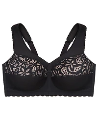 Women's Full Figure Plus MagicLift Cotton Wirefree Support Bra 1001