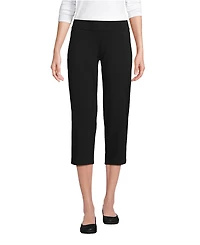 Lands' End Women's Starfish Mid Rise Pull On Crop Pants