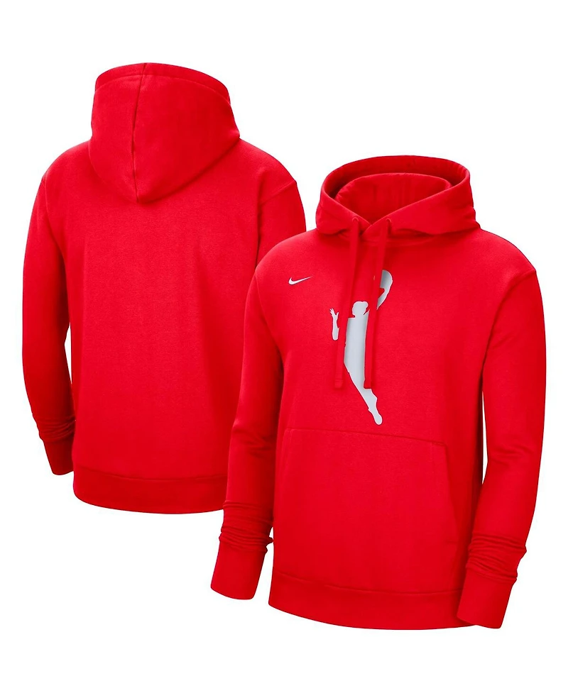Men's and Women's Nike Red Wnba Logo woman Team 13 Pullover Hoodie