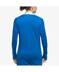 Men's Nike Blue Club America Strike Drill Performance Raglan Quarter-Zip Long Sleeve Top