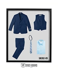Medium Blue Stacy Adams 5 Pc Child - Big Boy Suits