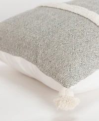Rizzy Home Modern Strip Lumbar Decorative Pillow, 14" x 26"