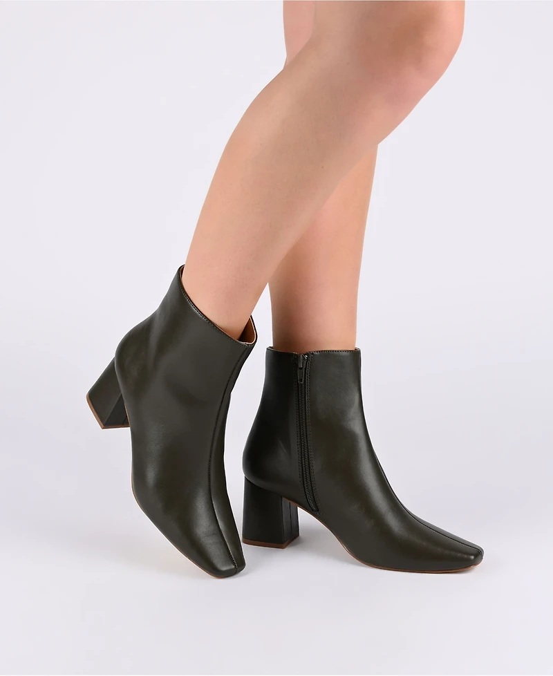 Journee Collection Women's Haylinn Block Heel Dress Booties