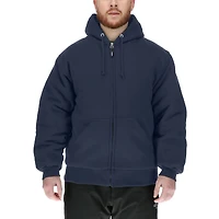 RefrigiWear Men's Insulated Full Zip Sweatshirt - Pre-Shrunk, Large Pockets