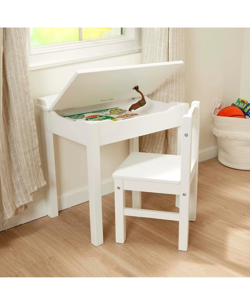 Melissa & Doug Wooden Child's Lift-Top Desk & Chair