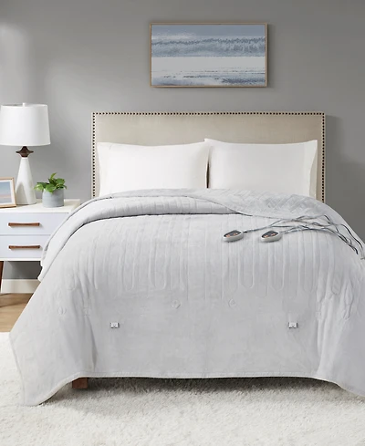 Premier Comfort Luxury Plush Heated Blanket, Twin, Exclusively at Macy's