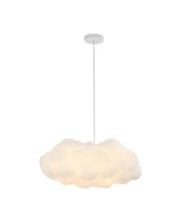 Zephyr 23" 2-Light Modern Contemporary Silk Led Cloud Pendant