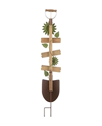 Glitzhome 47.75" H Fall Wood Metal Shovel Yard Stake