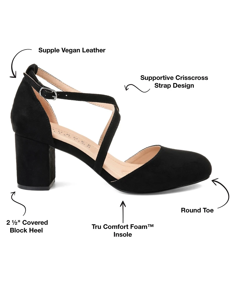 Journee Collection Women's Foster Crisscross Heels