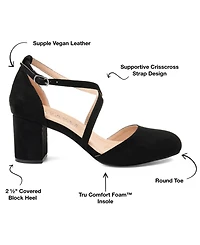 Journee Collection Women's Foster Crisscross Heels