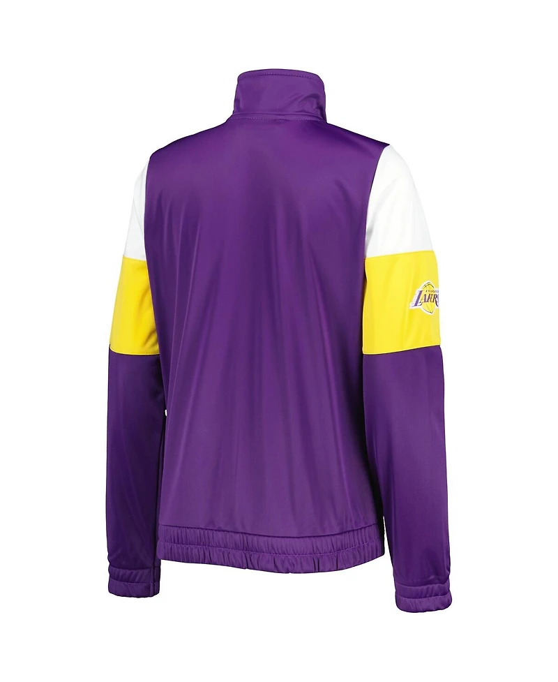 Women's G-iii 4Her by Carl Banks Purple Los Angeles Lakers Change Up Full-Zip Track Jacket