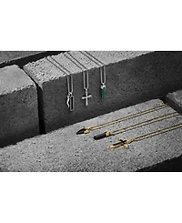 Bulova Men's Icon Damascus Steel Pendant Necklace in Sterling Silver, 24" + 2" extender