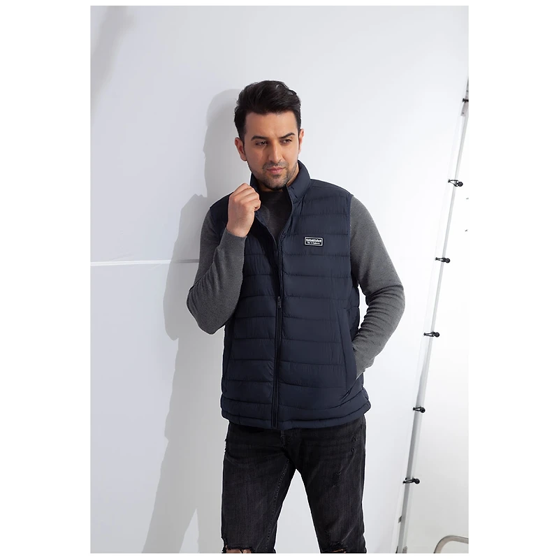 Rokka&Rolla Men's Light Puffer Packable Vest, up to 2XL